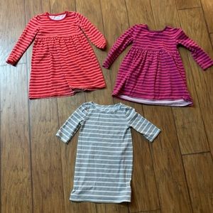Old Navy girls 4t striped dresses-Bundle of 3